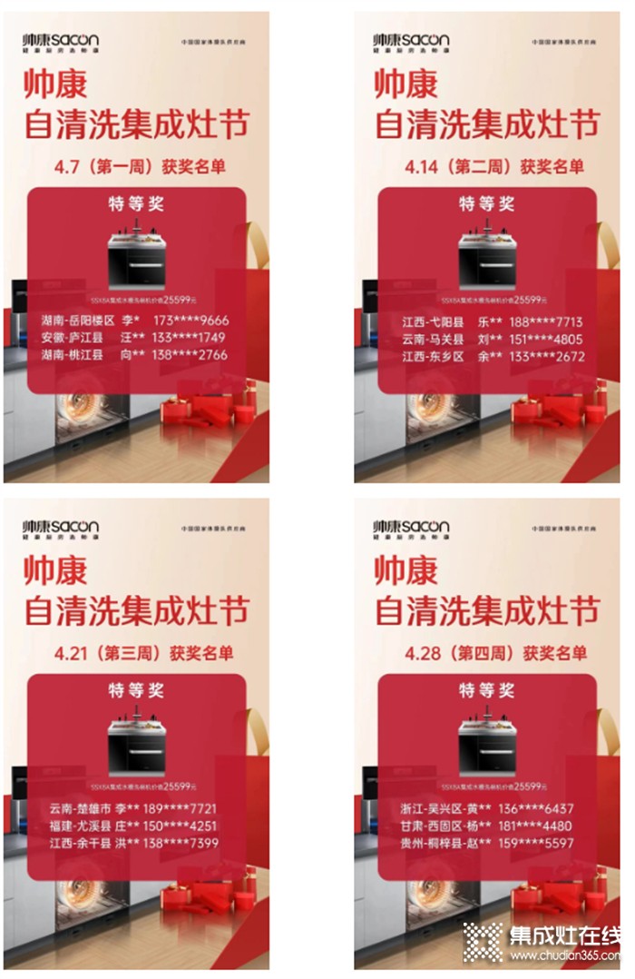 自清洗集成灶節(jié)、直播招商會、公益行動 帥康集成廚房4月健康月報