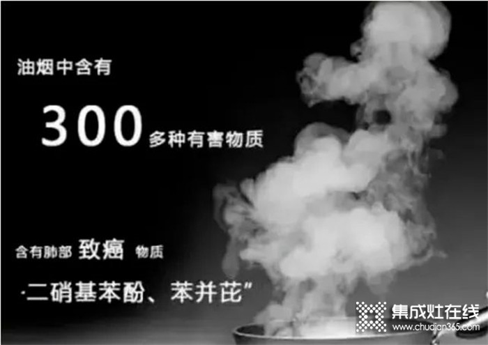 警惕油煙致癌！杰森變頻集成灶讓你遠離廚房油煙危害